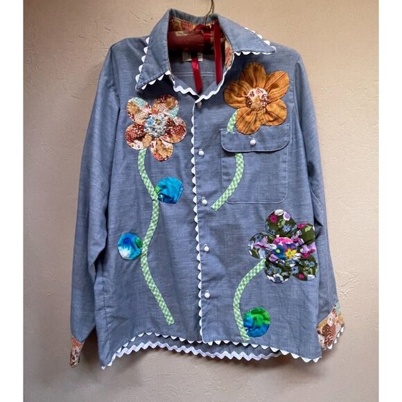 Vintage Big Mac Permanent Press JC Penney Patchwork Floral